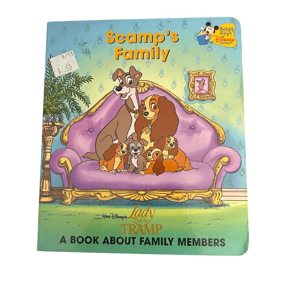 Disney Books Scamp's Family: A Book About Family Members Cardboard Book
